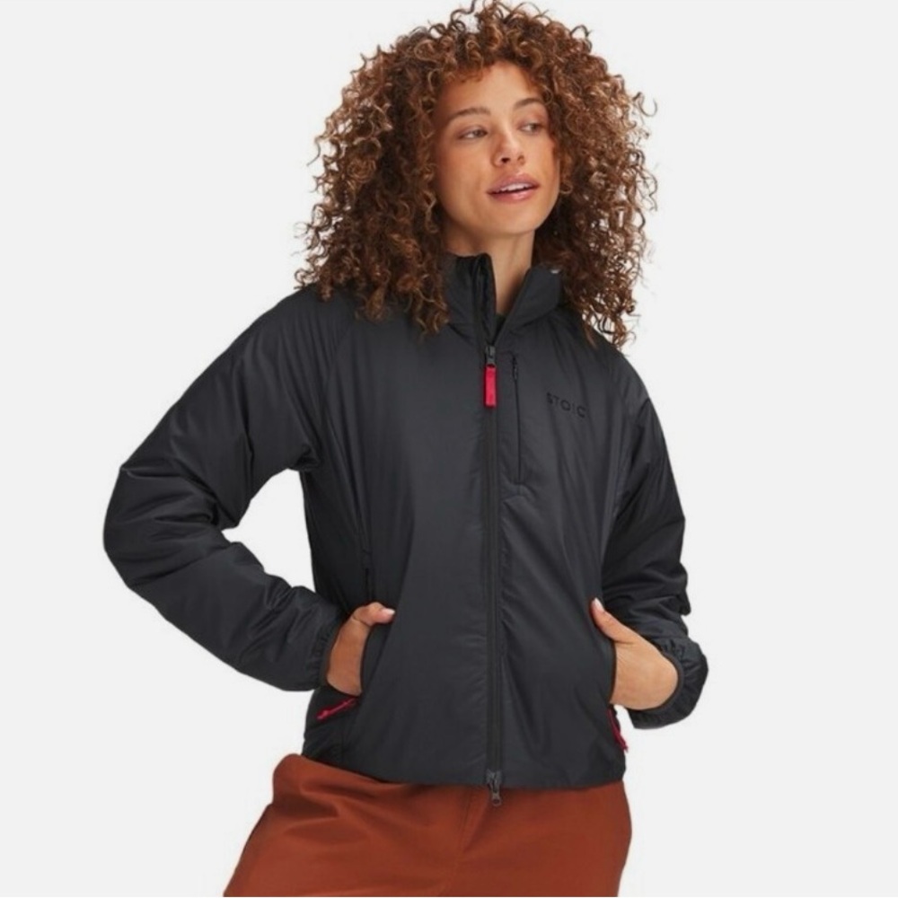 Stoic Venture Insulated Hoodie Women’s Medium Black Hiking Jacket Lightweight